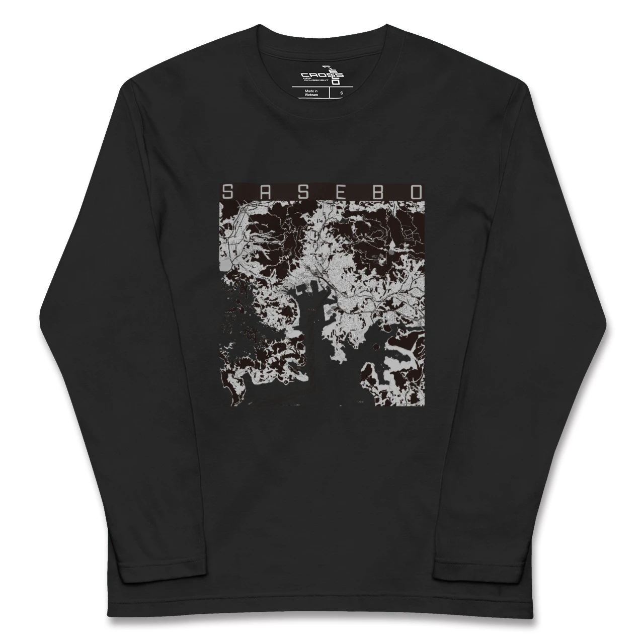 【佐世保（長崎県）】地図柄ロングスリーブTシャツ