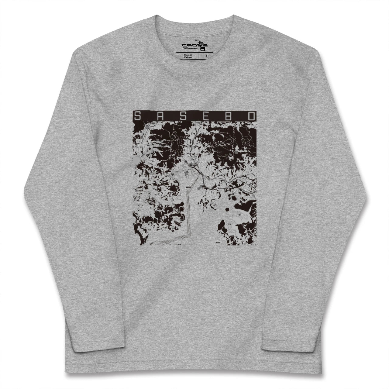 【佐世保（長崎県）】地図柄ロングスリーブTシャツ