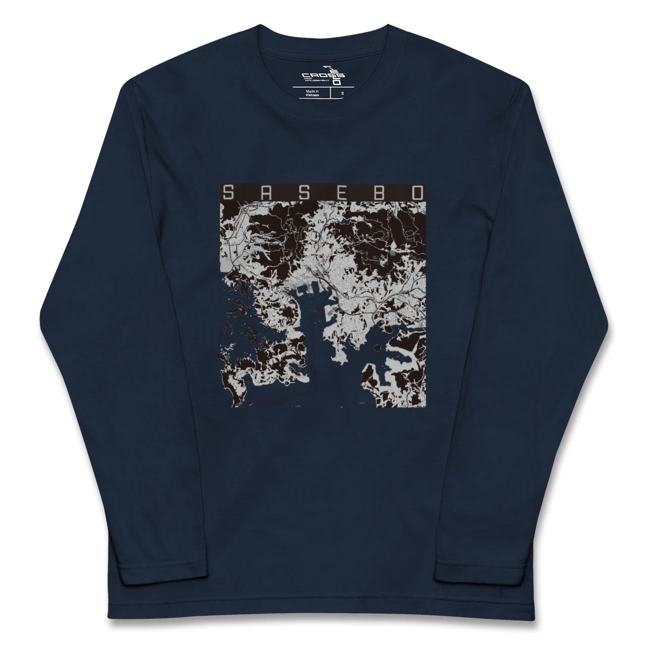 【佐世保（長崎県）】地図柄ロングスリーブTシャツ