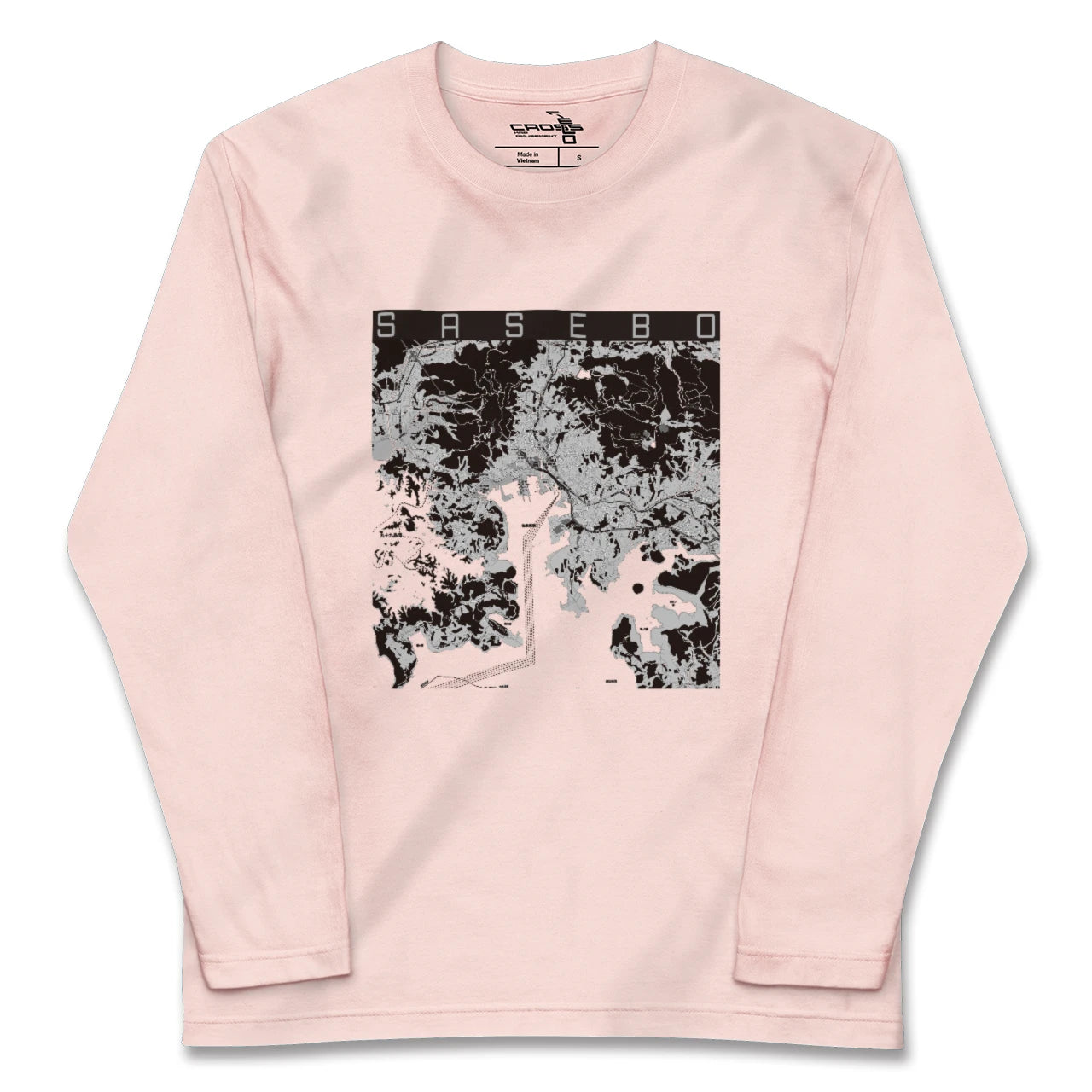 【佐世保（長崎県）】地図柄ロングスリーブTシャツ