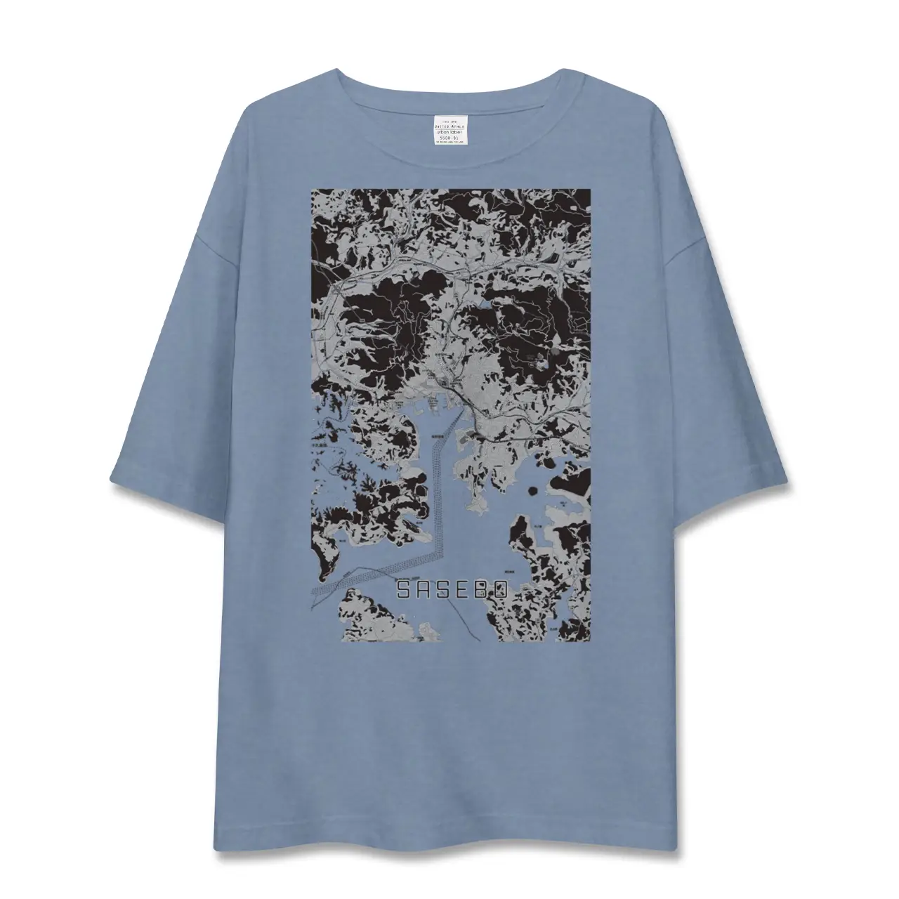 【佐世保（長崎県）】地図柄ビッグシルエットTシャツ
