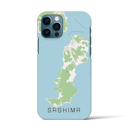 【佐島（愛媛県）】地図柄iPhoneケース（バックカバータイプ）