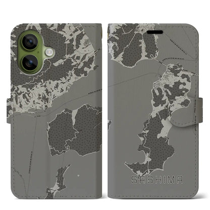 【佐島（愛媛県）】地図柄iPhoneケース（手帳タイプ）