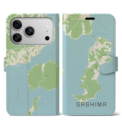 【佐島（愛媛県）】地図柄iPhoneケース（手帳タイプ）