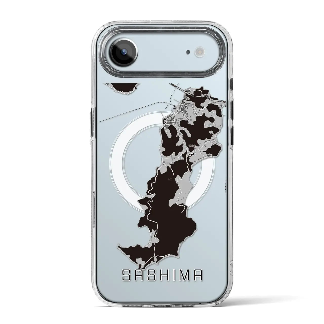 【佐島（愛媛県）】地図柄iPhoneケース（MagSafeタイプ）