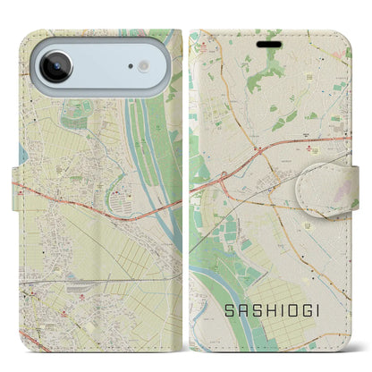 【指扇（埼玉県）】地図柄iPhoneケース（手帳タイプ）