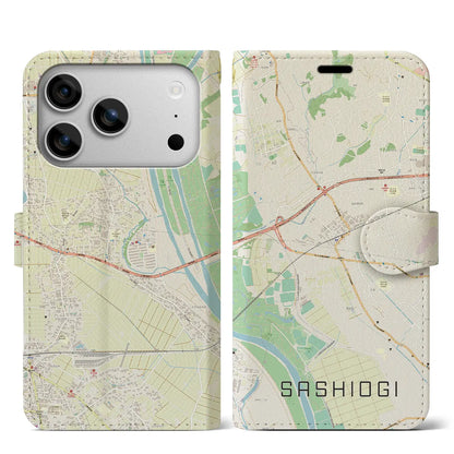 【指扇（埼玉県）】地図柄iPhoneケース（手帳タイプ）