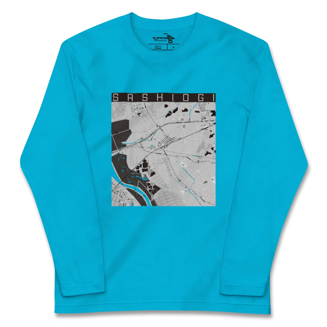 【指扇(埼玉県)】地図柄ロングスリーブTシャツ