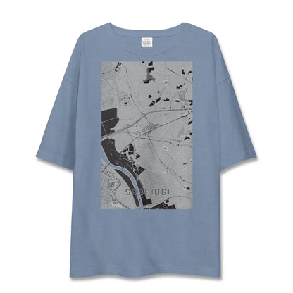 【指扇（埼玉県）】地図柄ビッグシルエットTシャツ