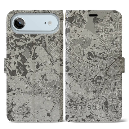 【五月台（神奈川県）】地図柄iPhoneケース（手帳タイプ）