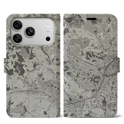 【五月台（神奈川県）】地図柄iPhoneケース（手帳タイプ）