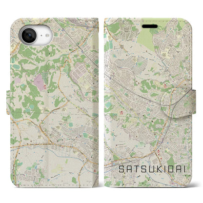 【五月台（神奈川県）】地図柄iPhoneケース（手帳タイプ）