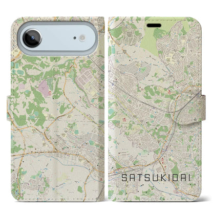 【五月台（神奈川県）】地図柄iPhoneケース（手帳タイプ）