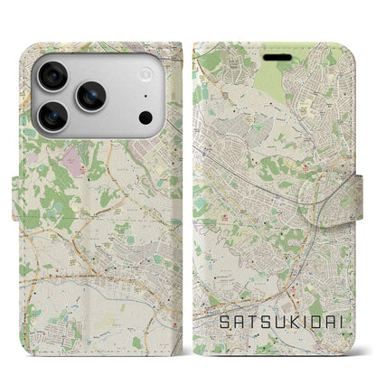 【五月台（神奈川県）】地図柄iPhoneケース（手帳タイプ）