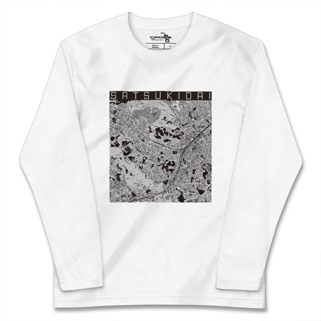 【五月台(神奈川県)】地図柄ロングスリーブTシャツ