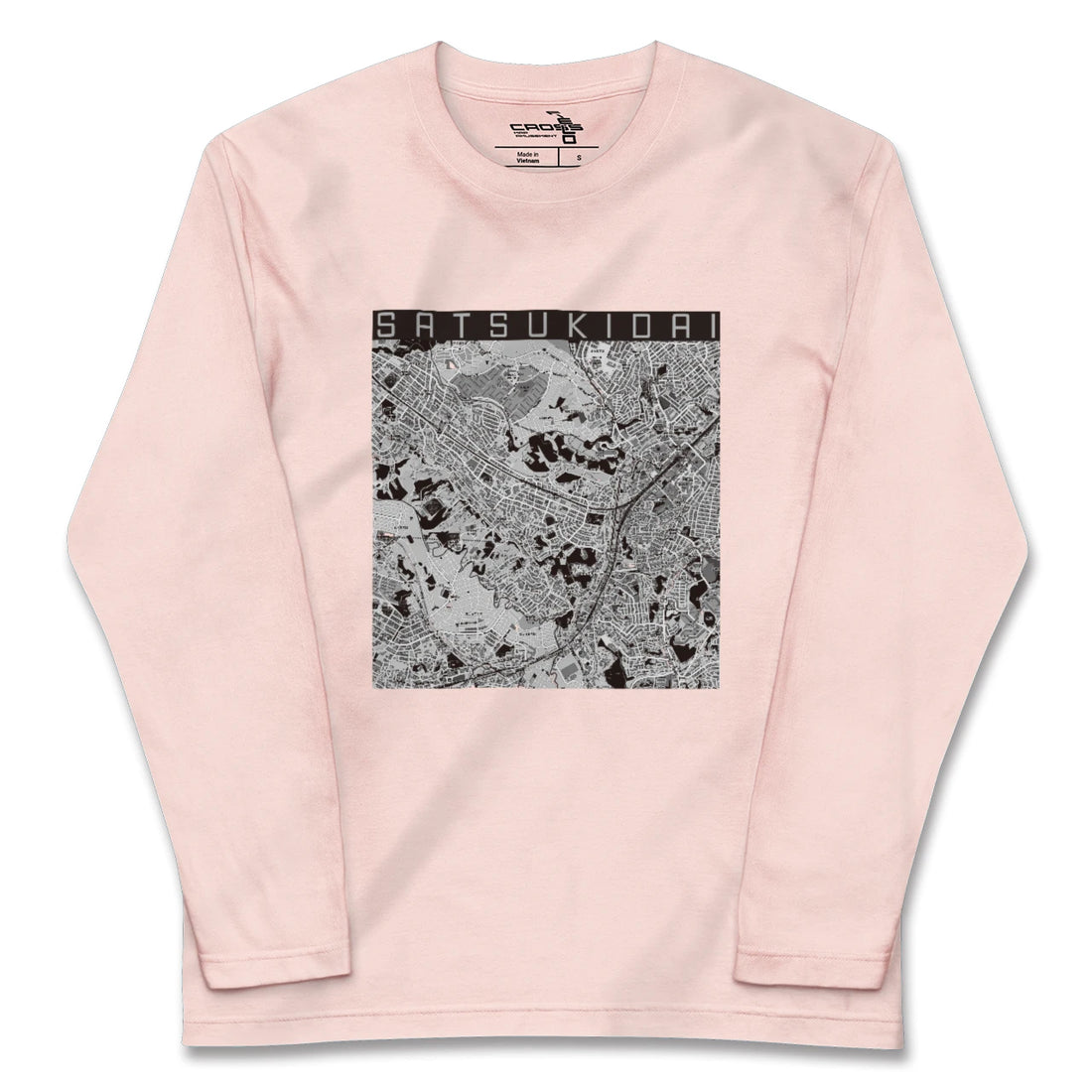 【五月台（神奈川県）】地図柄ロングスリーブTシャツ