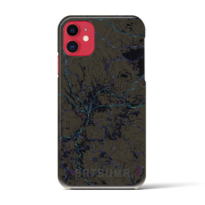 【さつま（鹿児島県）】地図柄iPhoneケース（バックカバータイプ）