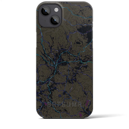 【さつま（鹿児島県）】地図柄iPhoneケース（バックカバータイプ）