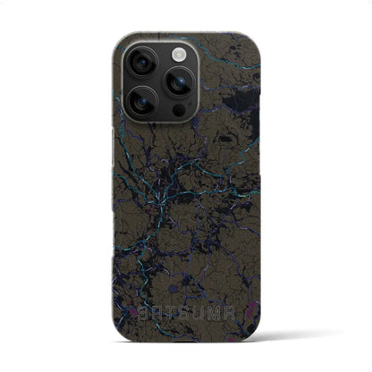 【さつま（鹿児島県）】地図柄iPhoneケース（バックカバータイプ）