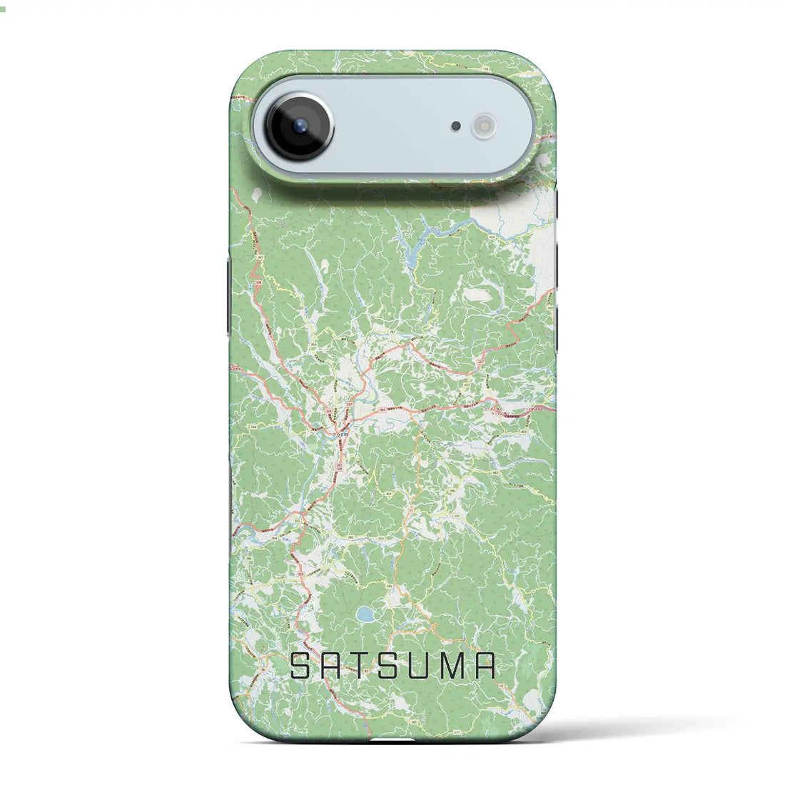 【さつま（鹿児島県）】地図柄iPhoneケース（バックカバータイプ）ナチュラル・iPhone 17 Pro Max 用