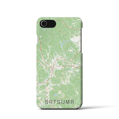 【さつま（鹿児島県）】地図柄iPhoneケース（バックカバータイプ）