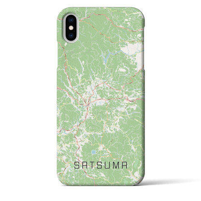 【さつま（鹿児島県）】地図柄iPhoneケース（バックカバータイプ）