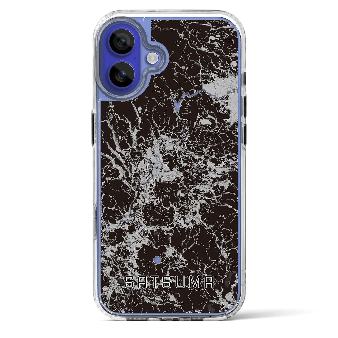 【さつま（鹿児島県）】地図柄iPhoneケース（MagSafeタイプ）