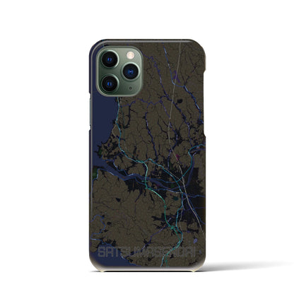 【薩摩川内（鹿児島県）】地図柄iPhoneケース（バックカバータイプ）