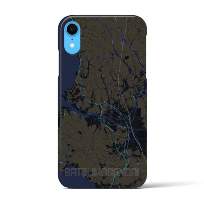 【薩摩川内（鹿児島県）】地図柄iPhoneケース（バックカバータイプ）