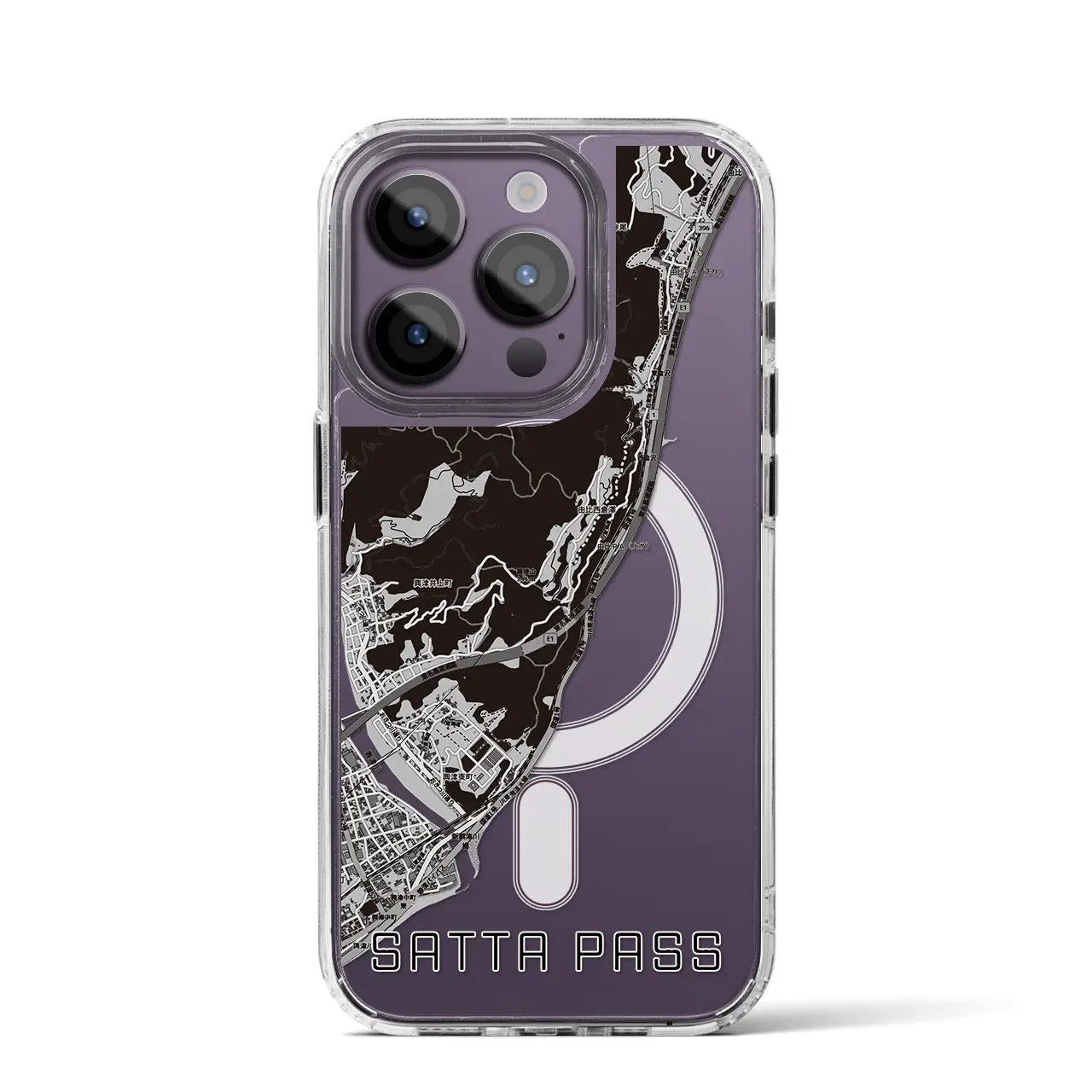 【薩埵峠（静岡県）】地図柄iPhoneケース（MagSafeタイプ）