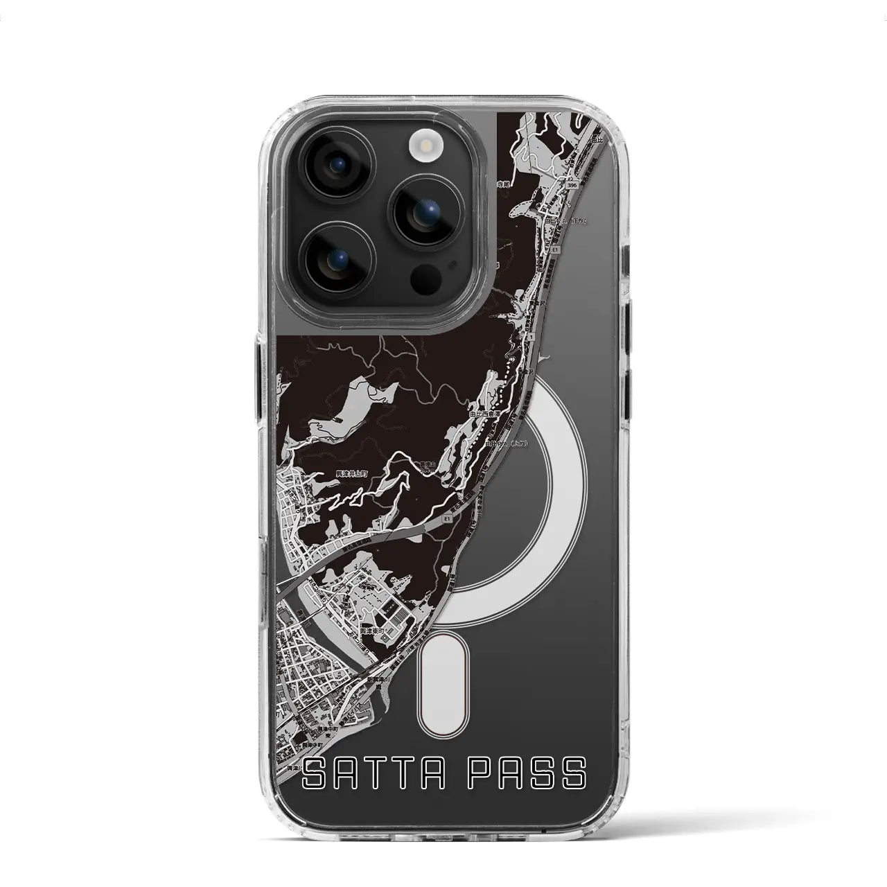 【薩埵峠（静岡県）】地図柄iPhoneケース（MagSafeタイプ）