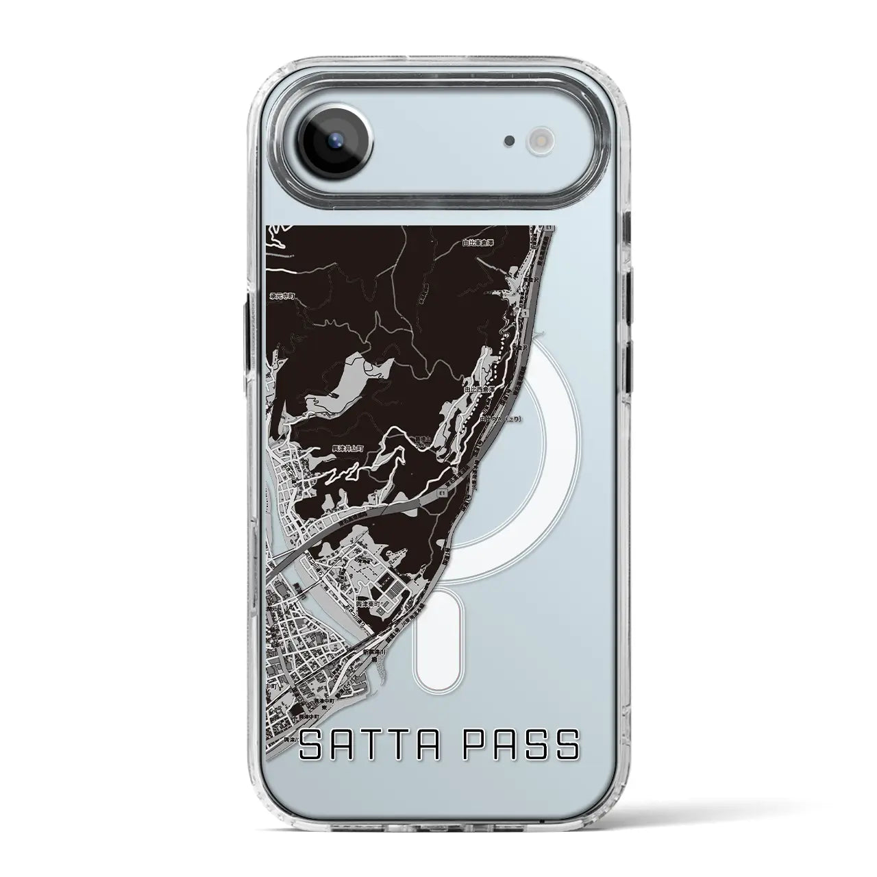 【薩埵峠（静岡県）】地図柄iPhoneケース（MagSafeタイプ）