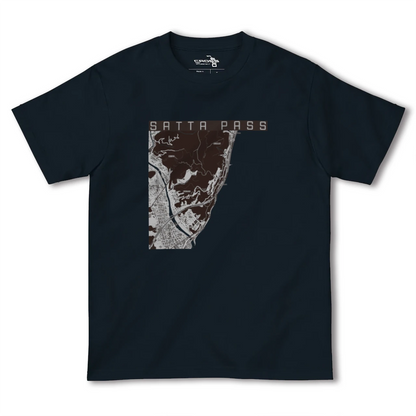 【薩埵峠（静岡県）】地図柄ヘビーウェイトTシャツ