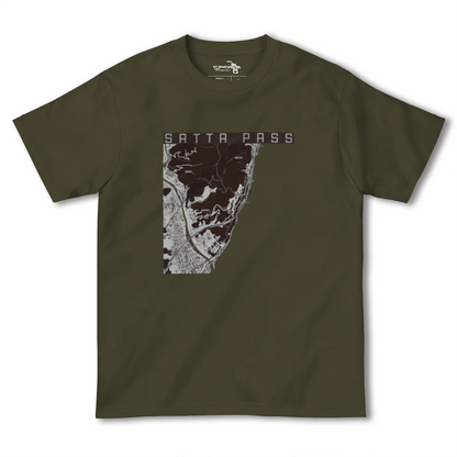 【薩埵峠（静岡県）】地図柄ヘビーウェイトTシャツ