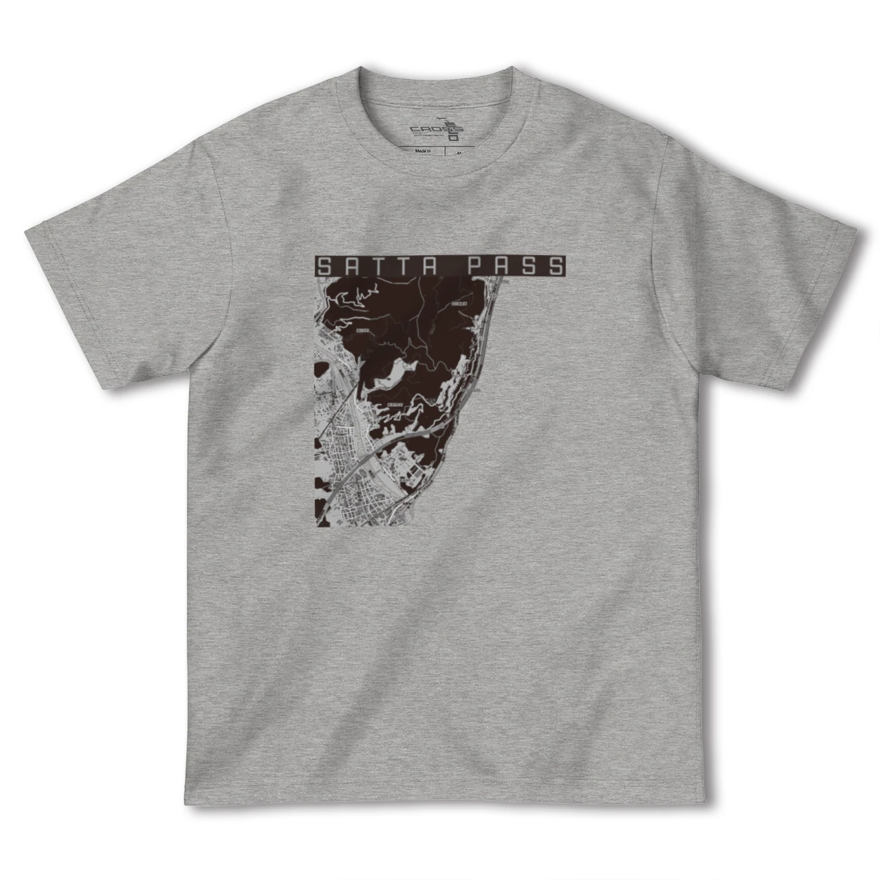 【薩埵峠（静岡県）】地図柄ヘビーウェイトTシャツ