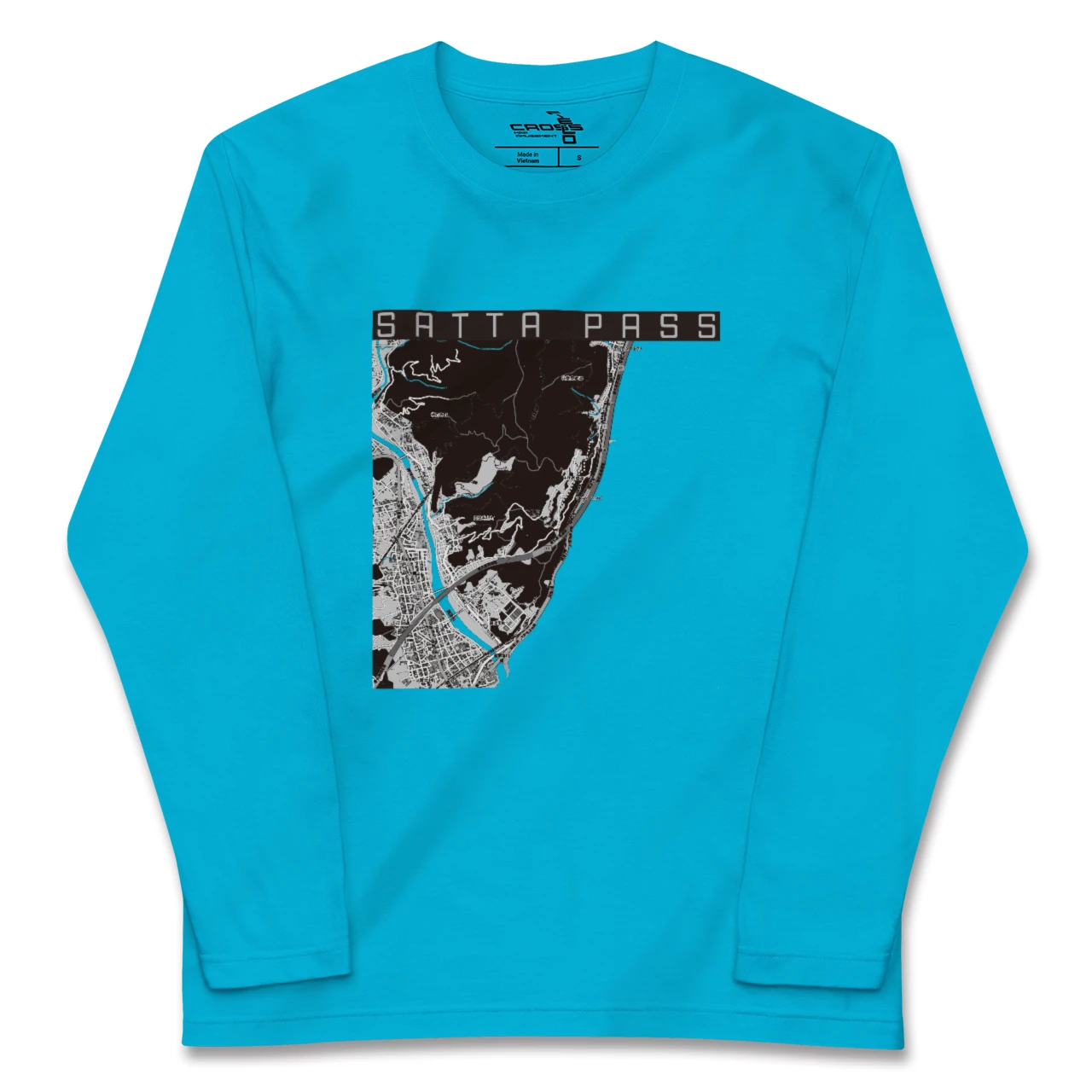 【薩埵峠（静岡県）】地図柄ロングスリーブTシャツ