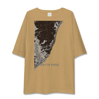 【薩埵峠（静岡県）】地図柄ビッグシルエットTシャツ