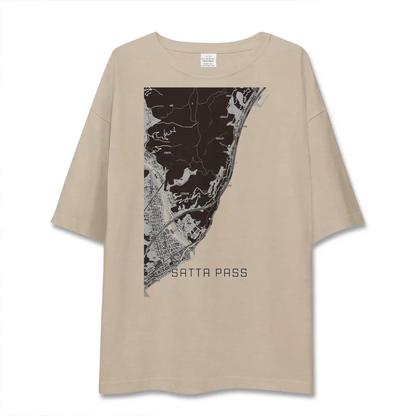 【薩埵峠（静岡県）】地図柄ビッグシルエットTシャツ