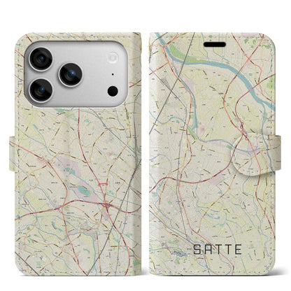 【幸手（埼玉県）】地図柄iPhoneケース（手帳タイプ）