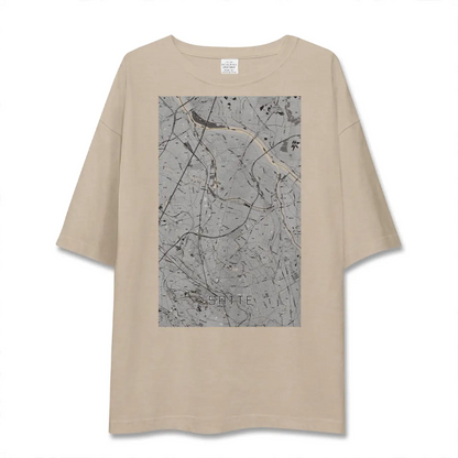 【幸手（埼玉県）】地図柄ビッグシルエットTシャツ