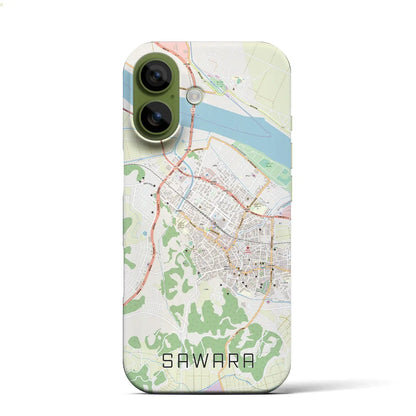 【佐原（千葉県）】地図柄iPhoneケース（バックカバータイプ）