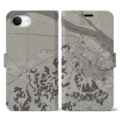 【佐原（千葉県）】地図柄iPhoneケース（手帳タイプ）