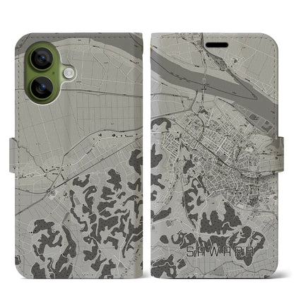 【佐原（千葉県）】地図柄iPhoneケース（手帳タイプ）