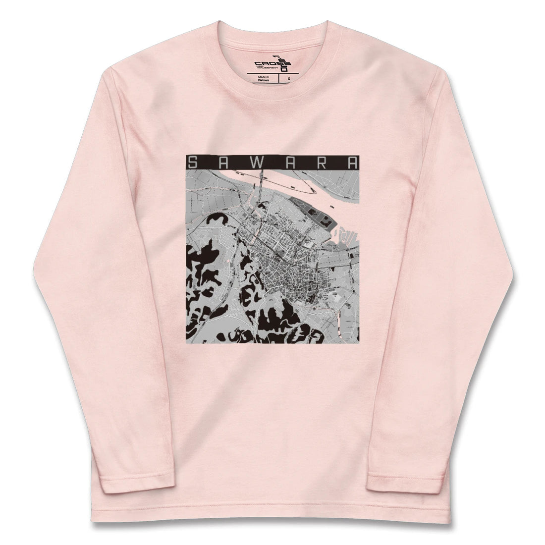 【佐原（千葉県）】地図柄ロングスリーブTシャツ