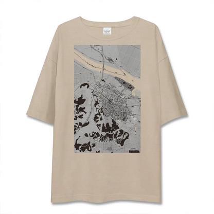 【佐原（千葉県）】地図柄ビッグシルエットTシャツ