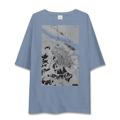 【佐原（千葉県）】地図柄ビッグシルエットTシャツ