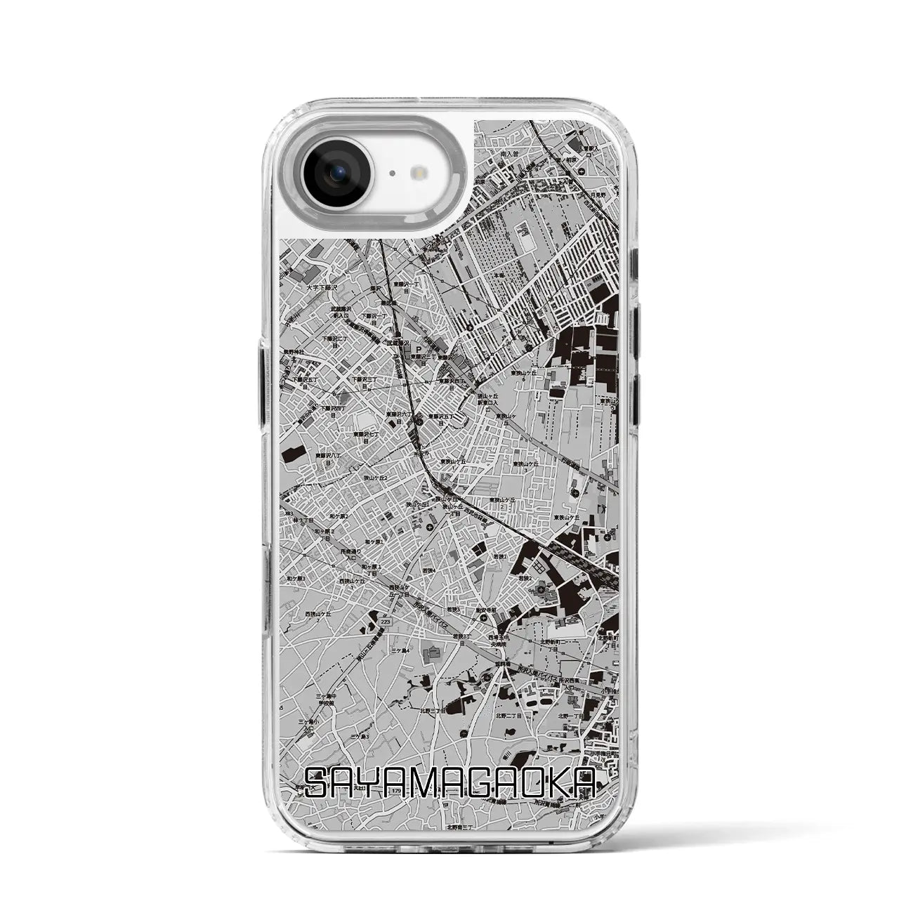 【狭山ヶ丘（埼玉県）】地図柄iPhoneケース（MagSafeタイプ）