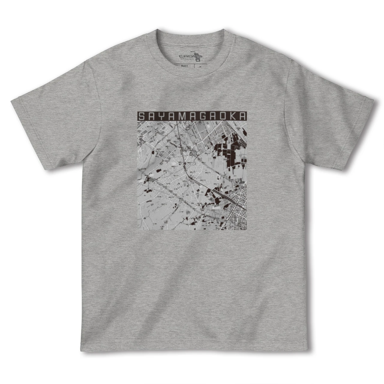 【狭山ヶ丘（埼玉県）】地図柄ヘビーウェイトTシャツ