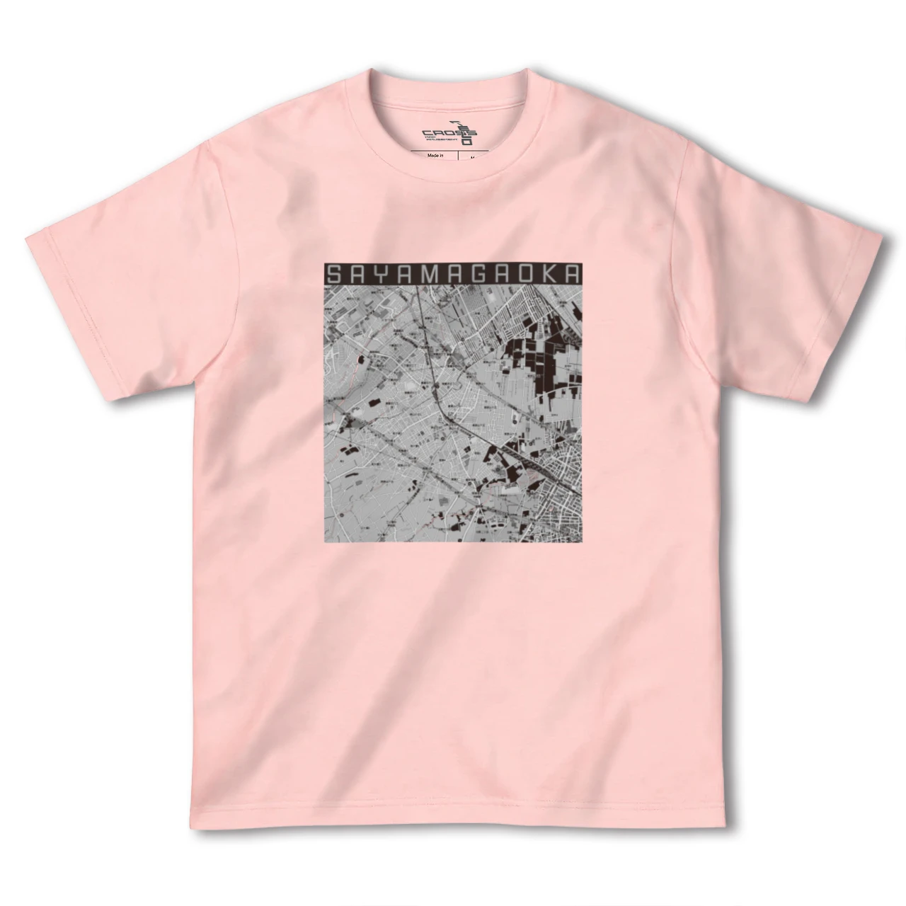 【狭山ヶ丘（埼玉県）】地図柄ヘビーウェイトTシャツ