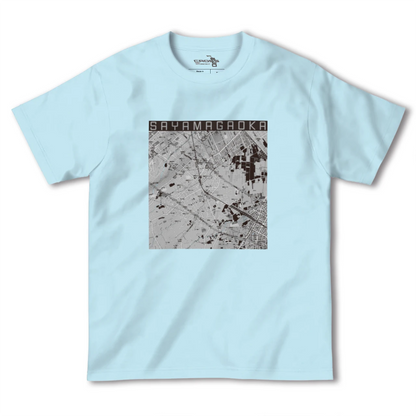 【狭山ヶ丘（埼玉県）】地図柄ヘビーウェイトTシャツ